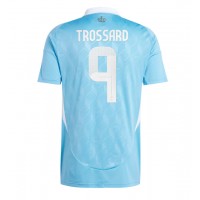 Camiseta Bélgica Leandro Trossard #9 Visitante Equipación Eurocopa 2024 manga corta